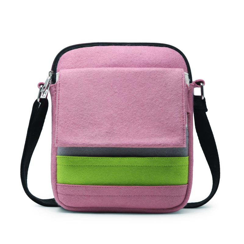 Кроссбоди мешок для женщин Эко-дружественных сумка Messenger сумка повседневный шерстяной войлок сумочка кошелек 