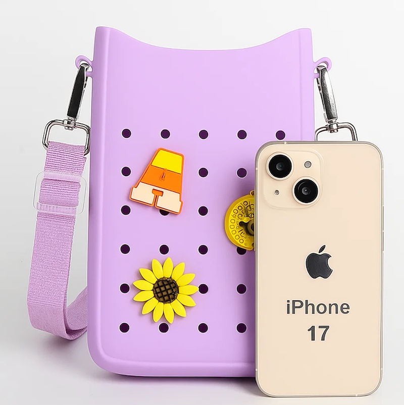 Модная женская сумка-мессенджер Candy Silicone, подходит для iPhone 17, Pro, Pro Max – водонепроницаемая и портативная, для путешествий и повседневного использования
