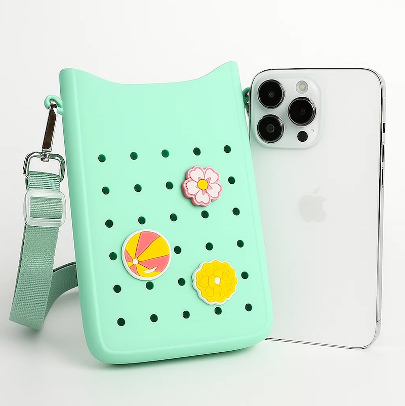 Силиконовый чехол для мобильного телефона Candy Beach Crossbody – водонепроницаемая, женская сумка через плечо, оставляющая руки свободными